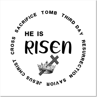 He Is Risen Easter Christian Posters and Art